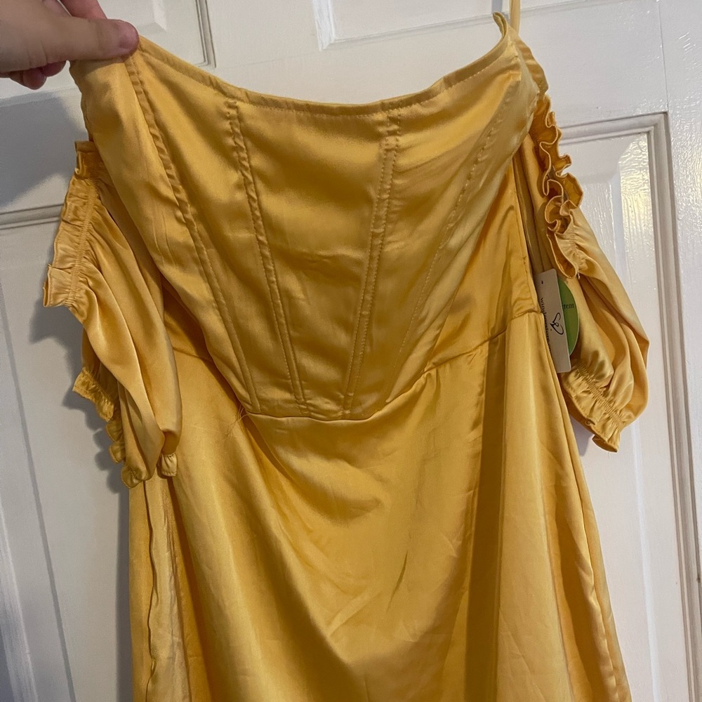 Windsor Yellow Mini Dress